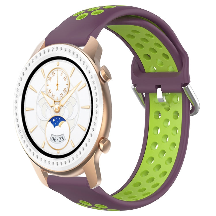 Cinturino sportivo in silicone traspirante perforato da 20 mm, For Amazfit GTR 42MM