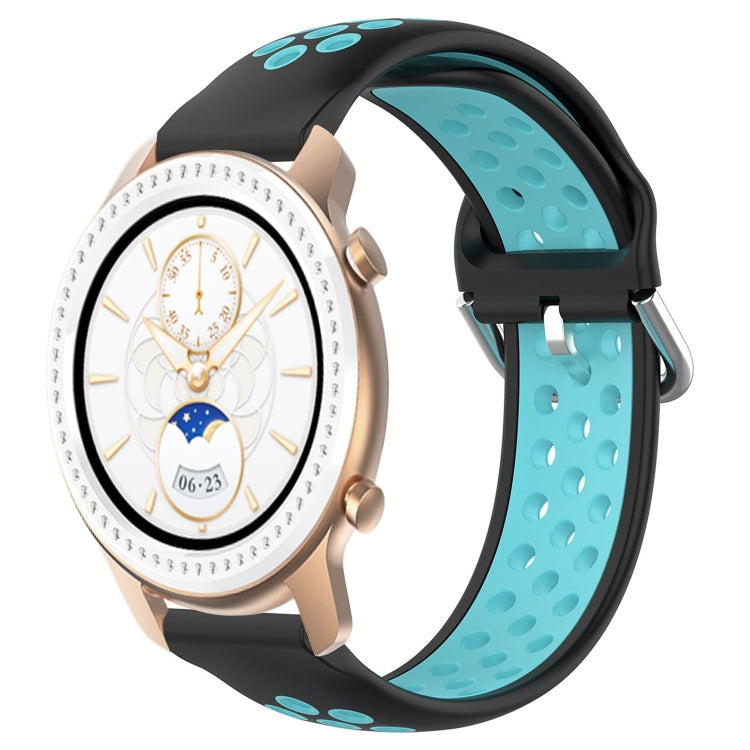 Cinturino sportivo in silicone traspirante perforato da 20 mm, For Amazfit GTR 42MM
