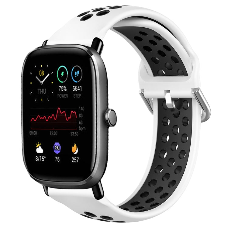 Cinturino sportivo in silicone traspirante perforato da 20 mm, For Amazfit GTS 4 Mini