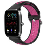 Cinturino sportivo in silicone traspirante perforato da 20 mm, For Amazfit GTS 4 Mini