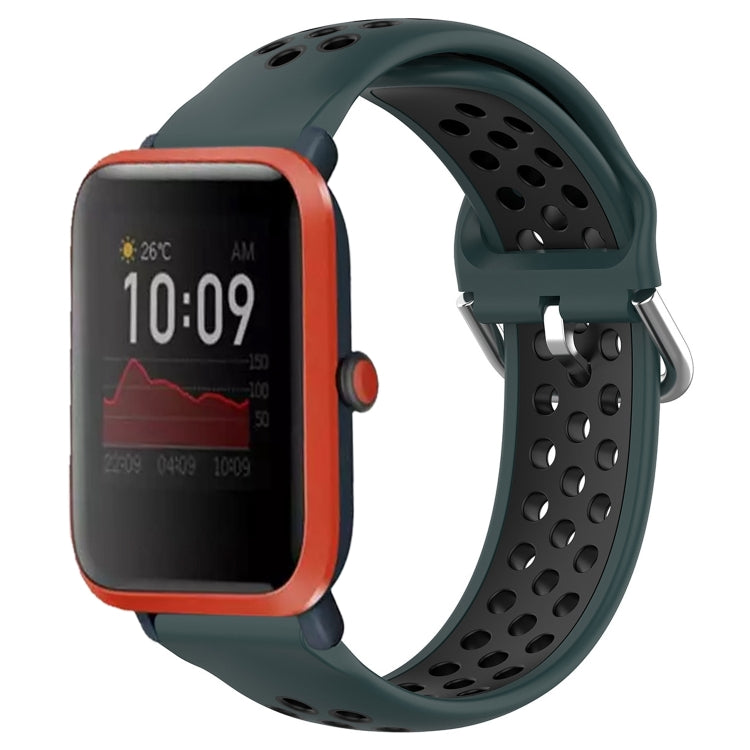 Cinturino sportivo in silicone traspirante perforato da 20 mm, For Amazfit Bip 1S