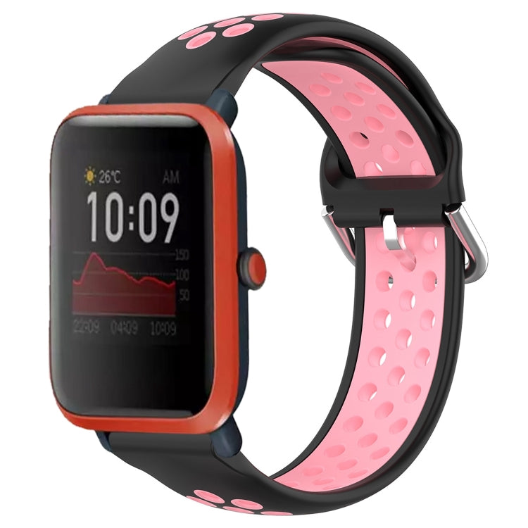 Cinturino sportivo in silicone traspirante perforato da 20 mm, For Amazfit Bip 1S