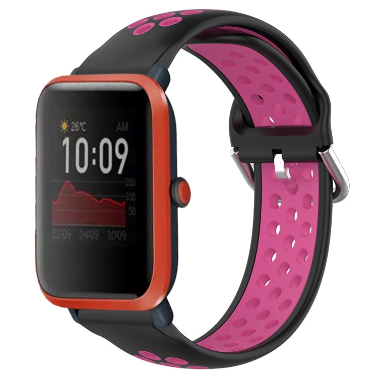 Cinturino sportivo in silicone traspirante perforato da 20 mm, For Amazfit Bip 1S