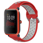 Cinturino sportivo in silicone traspirante perforato da 20 mm, For Amazfit Bip 1S