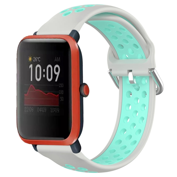 Cinturino sportivo in silicone traspirante perforato da 20 mm, For Amazfit Bip 1S