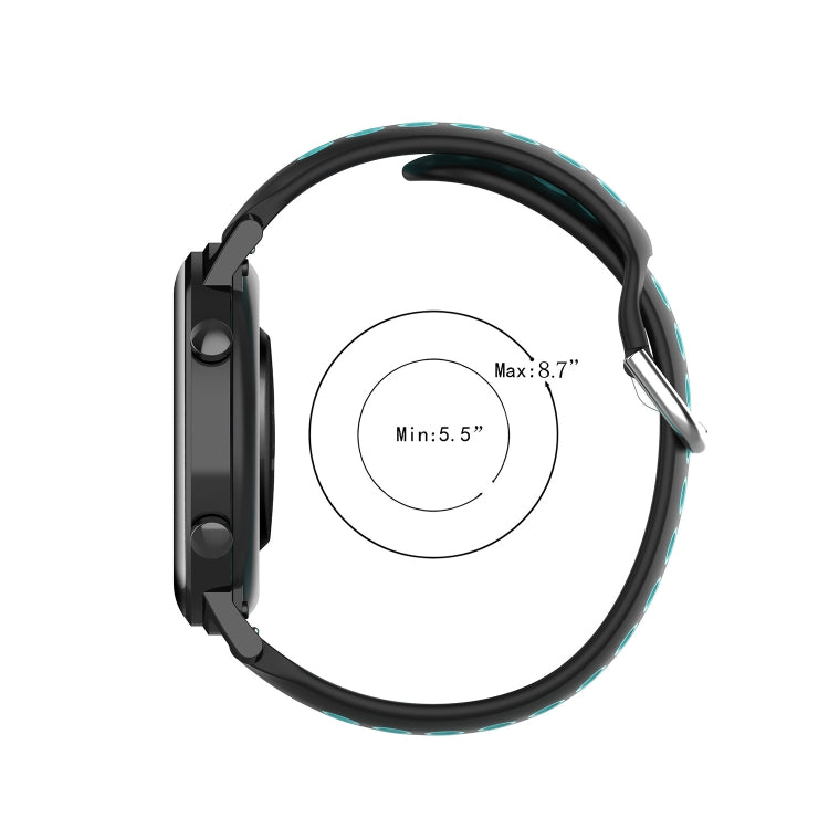 Cinturino sportivo in silicone traspirante perforato da 20 mm, For Amazfit Bip 1S