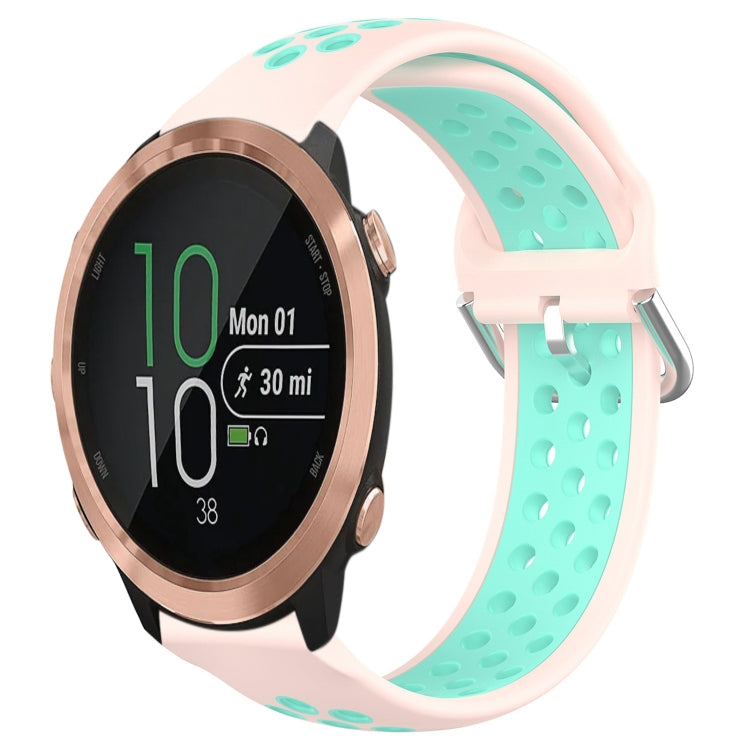 Cinturino sportivo in silicone traspirante perforato da 20 mm, For Garmin Forerunner 645