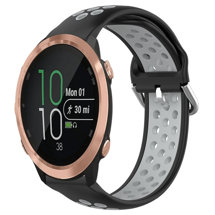 Cinturino sportivo in silicone traspirante perforato da 20 mm, For Garmin Forerunner 645