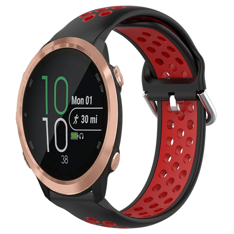 Cinturino sportivo in silicone traspirante perforato da 20 mm, For Garmin Forerunner 645 Music