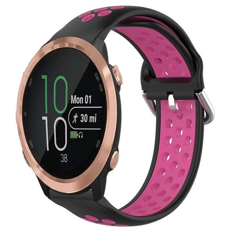Cinturino sportivo in silicone traspirante perforato da 20 mm, For Garmin Forerunner 645 Music