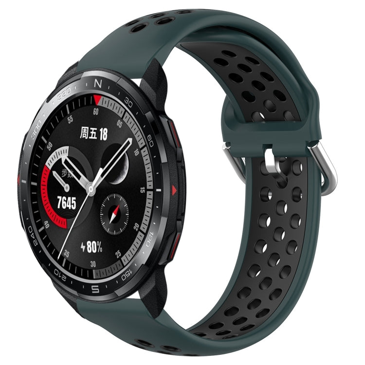Cinturino sportivo in silicone traspirante perforato da 22 mm, For Honor Watch GS Pro