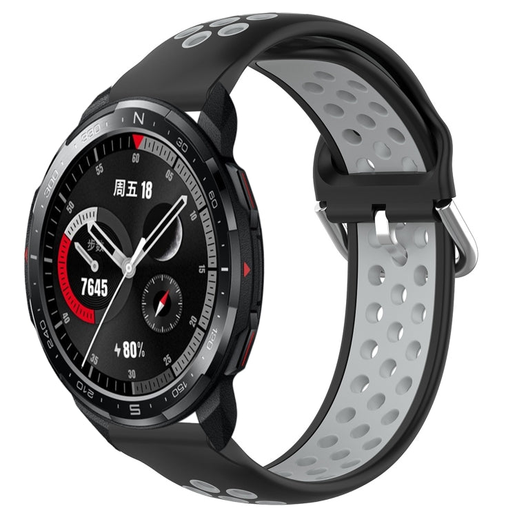 Cinturino sportivo in silicone traspirante perforato da 22 mm, For Honor Watch GS Pro