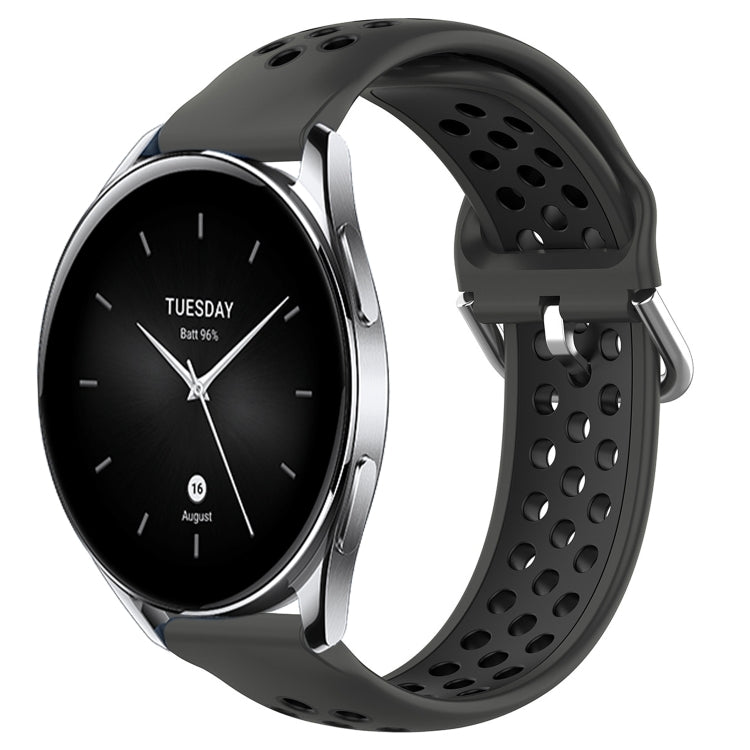 Cinturino sportivo in silicone traspirante perforato da 22 mm, For Xiaomi Watch S2 46mm