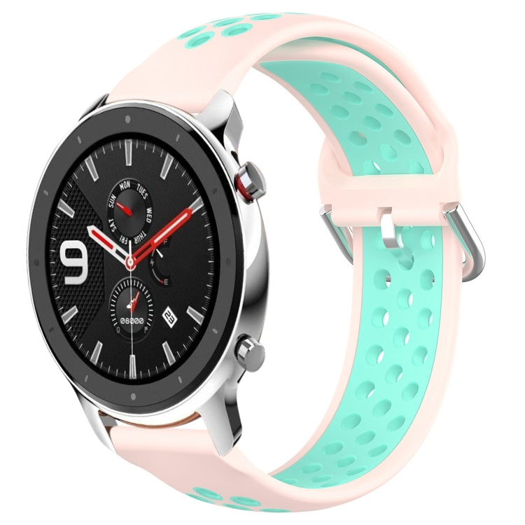 Cinturino sportivo in silicone traspirante perforato da 22 mm, For Amazfit GTR 4