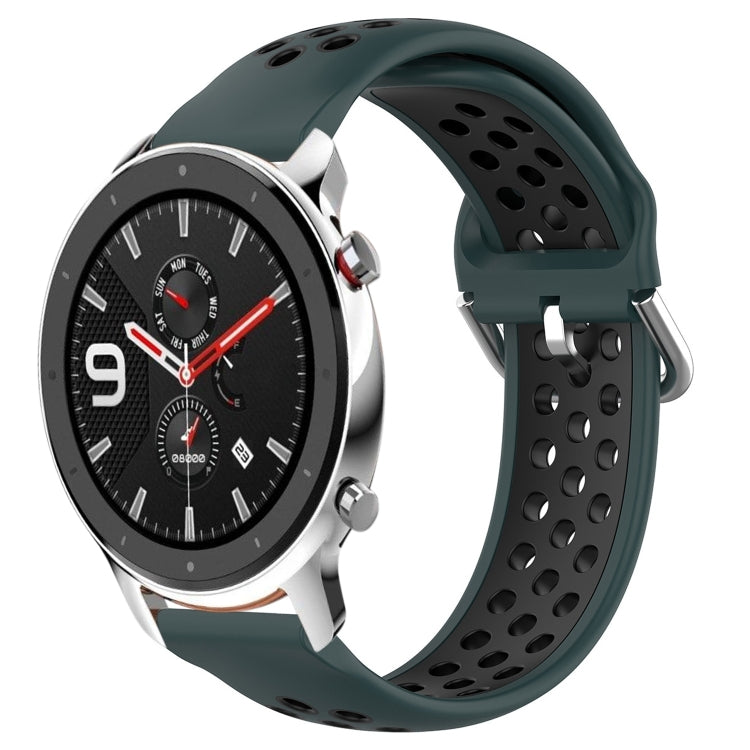 Cinturino sportivo in silicone traspirante perforato da 22 mm, For Amazfit GTR 4