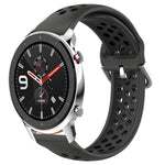 Cinturino sportivo in silicone traspirante perforato da 22 mm, For Amazfit GTR 4