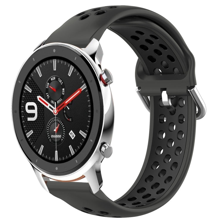 Cinturino sportivo in silicone traspirante perforato da 22 mm, For Amazfit GTR 4