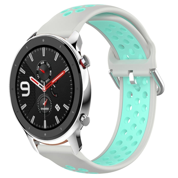 Cinturino sportivo in silicone traspirante perforato da 22 mm, For Amazfit GTR 4