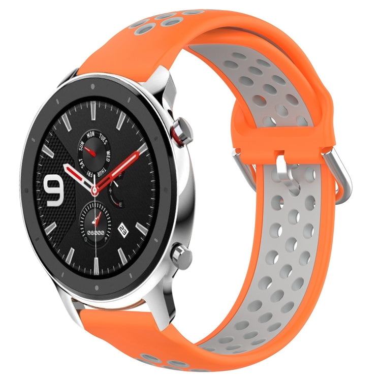 Cinturino sportivo in silicone traspirante perforato da 22 mm, For Amazfit GTR 4 Pro