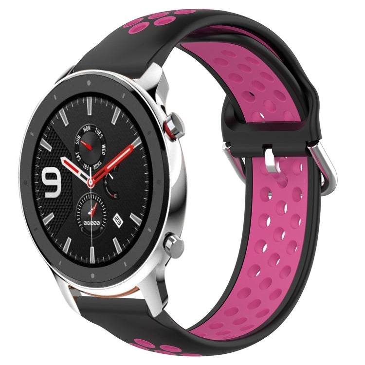 Cinturino sportivo in silicone traspirante perforato da 22 mm, For Amazfit GTR 4 Pro