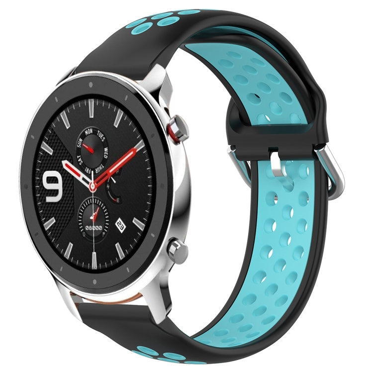 Cinturino sportivo in silicone traspirante perforato da 22 mm, For Amazfit GTR 4 Pro