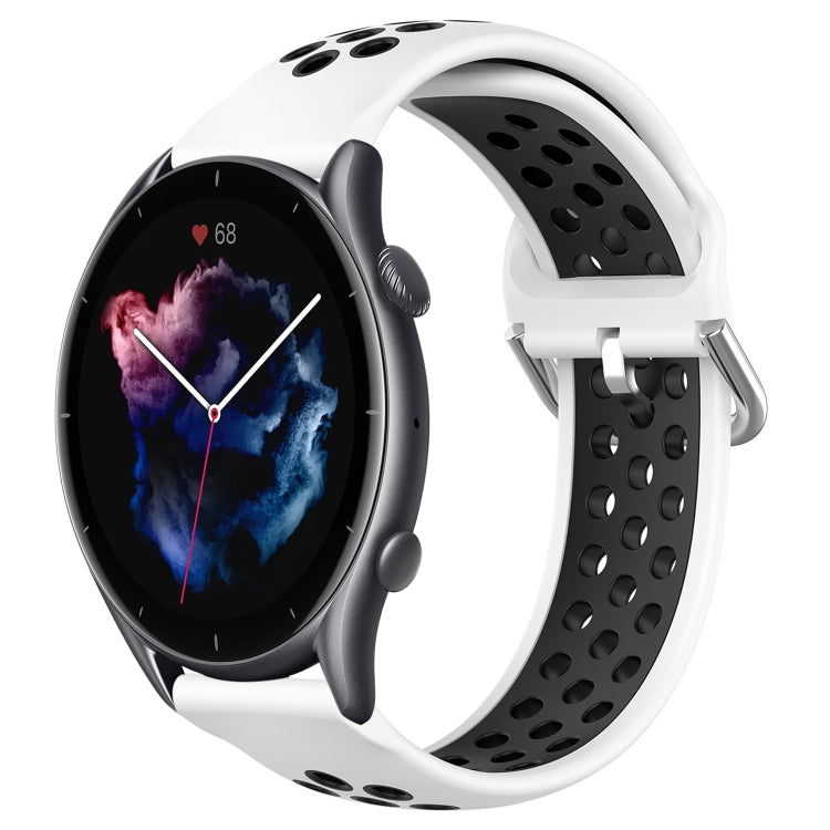 Cinturino sportivo in silicone traspirante perforato da 22 mm, For Amazfit GTR 3
