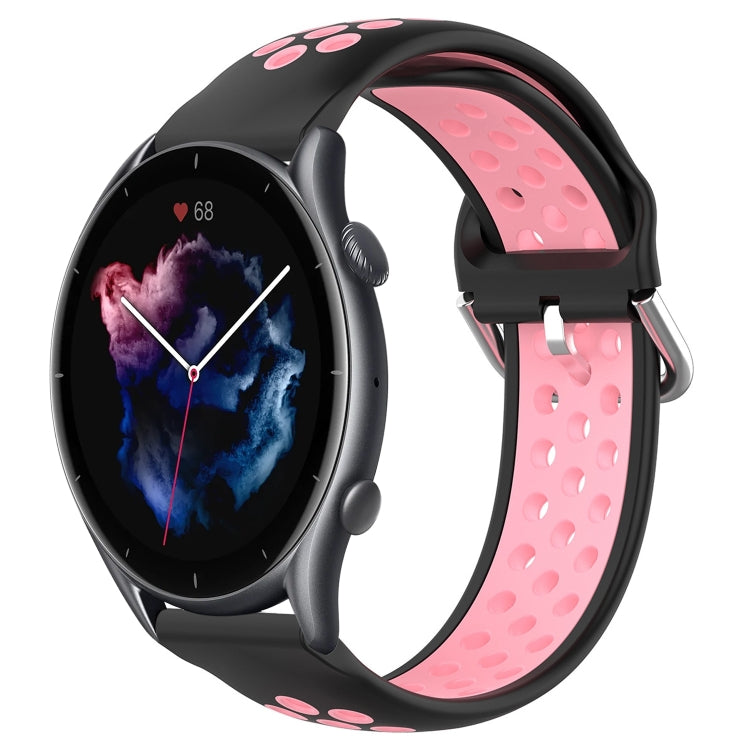 Cinturino sportivo in silicone traspirante perforato da 22 mm, For Amazfit GTR 3