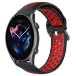 Cinturino sportivo in silicone traspirante perforato da 22 mm, For Amazfit GTR 3