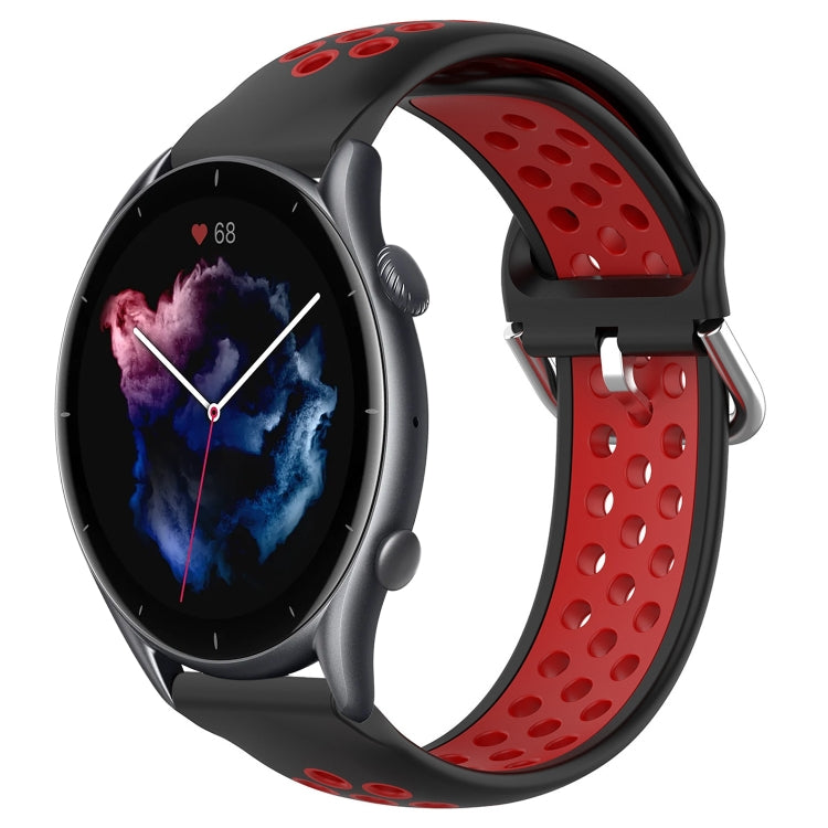 Cinturino sportivo in silicone traspirante perforato da 22 mm, For Amazfit GTR 3