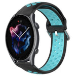 Cinturino sportivo in silicone traspirante perforato da 22 mm, For Amazfit GTR 3