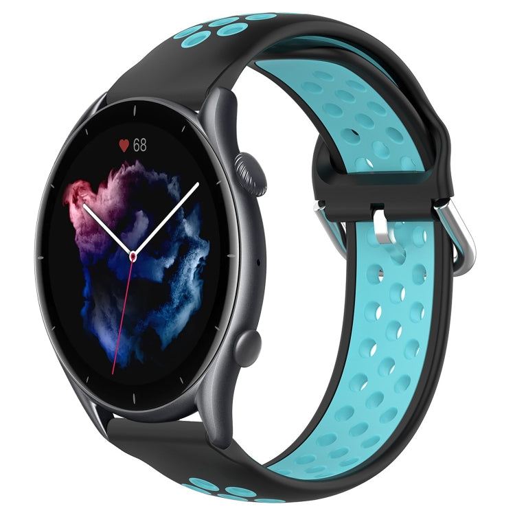Cinturino sportivo in silicone traspirante perforato da 22 mm, For Amazfit GTR 3