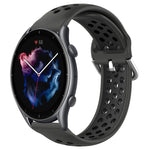 Cinturino sportivo in silicone traspirante perforato da 22 mm, For Amazfit GTR 3