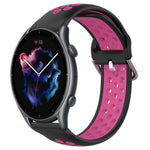 Cinturino sportivo in silicone traspirante perforato da 22 mm, For Amazfit GTR 3 Pro
