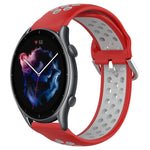 Cinturino sportivo in silicone traspirante perforato da 22 mm, For Amazfit GTR 3 Pro