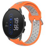 Cinturino sportivo in silicone traspirante perforato da 22 mm, For Suunto 9 Peak