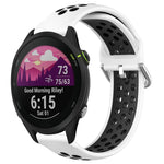 Cinturino sportivo in silicone traspirante perforato da 22 mm, For Garmin Forerunner 255 Music