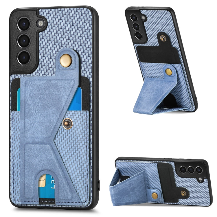 Custodia portafoglio in fibra di carbonio per Samsung Galaxy S20