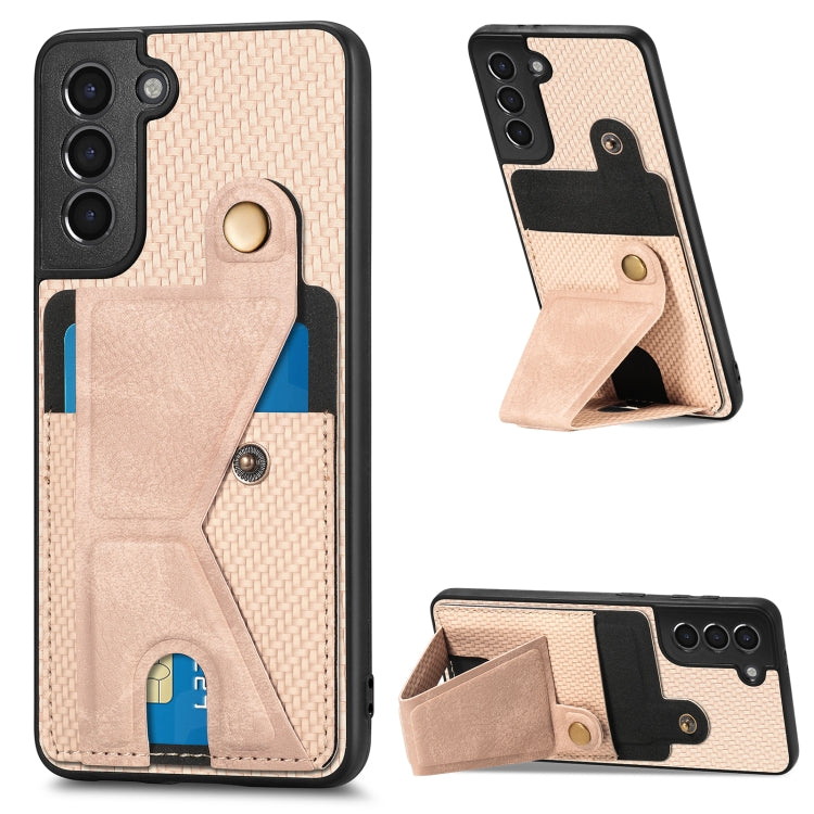 Custodia portafoglio in fibra di carbonio per Samsung Galaxy S20