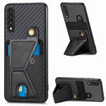 Custodia portafoglio in fibra di carbonio per Samsung Galaxy S20