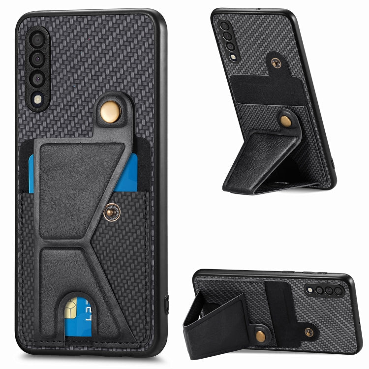 Custodia portafoglio in fibra di carbonio per Samsung Galaxy S20