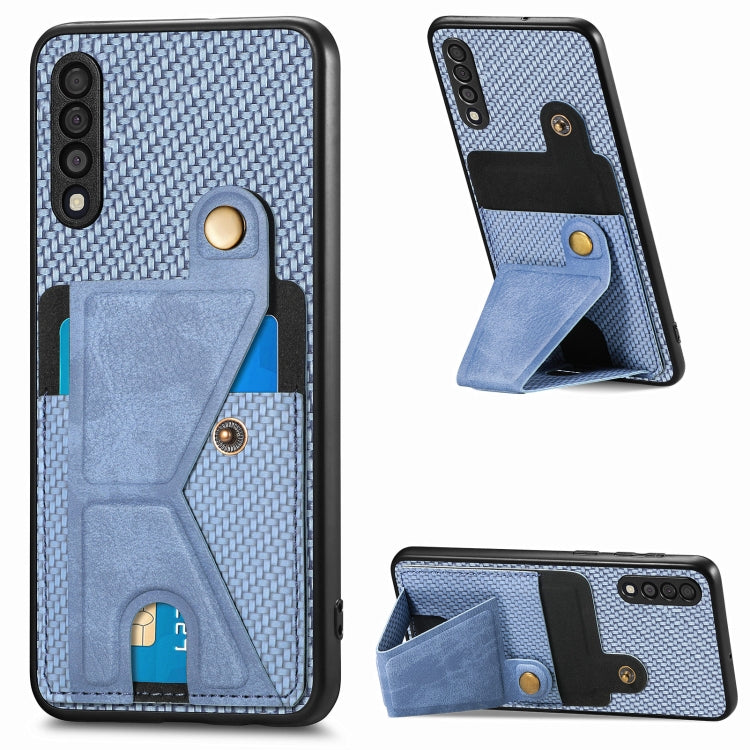 Custodia portafoglio in fibra di carbonio per Samsung Galaxy S20