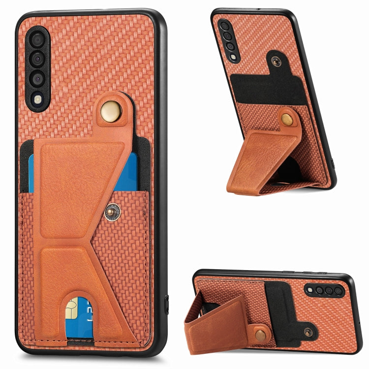 Custodia portafoglio in fibra di carbonio per Samsung Galaxy S20