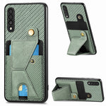 Custodia portafoglio in fibra di carbonio per Samsung Galaxy S20