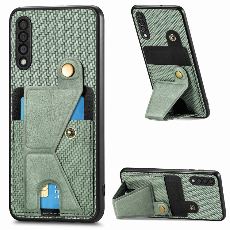 Custodia portafoglio in fibra di carbonio per Samsung Galaxy S20