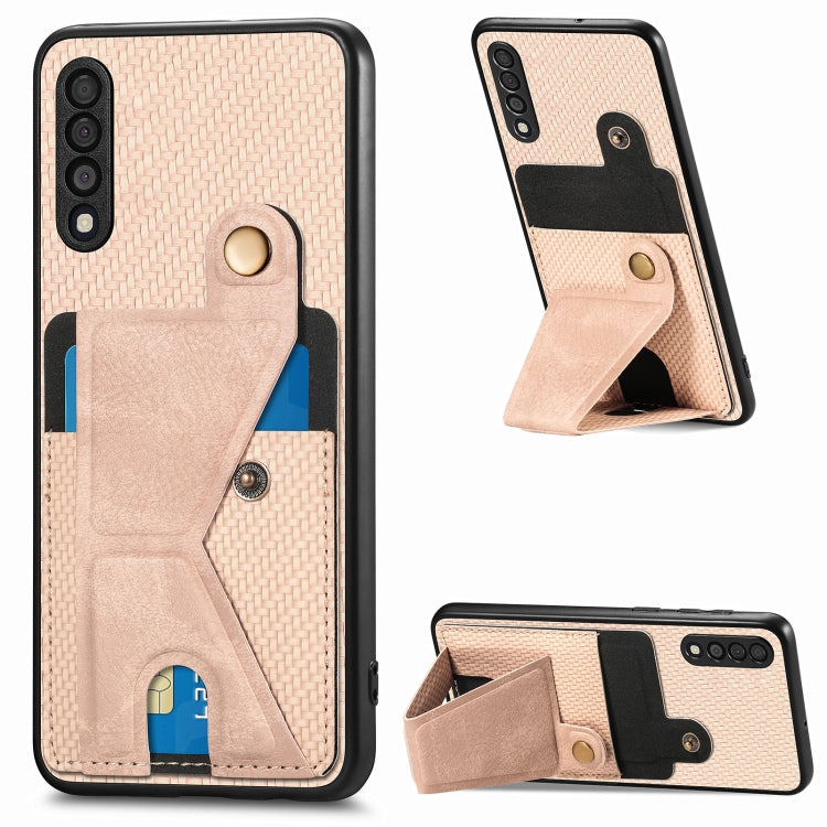 Custodia portafoglio in fibra di carbonio per Samsung Galaxy S20