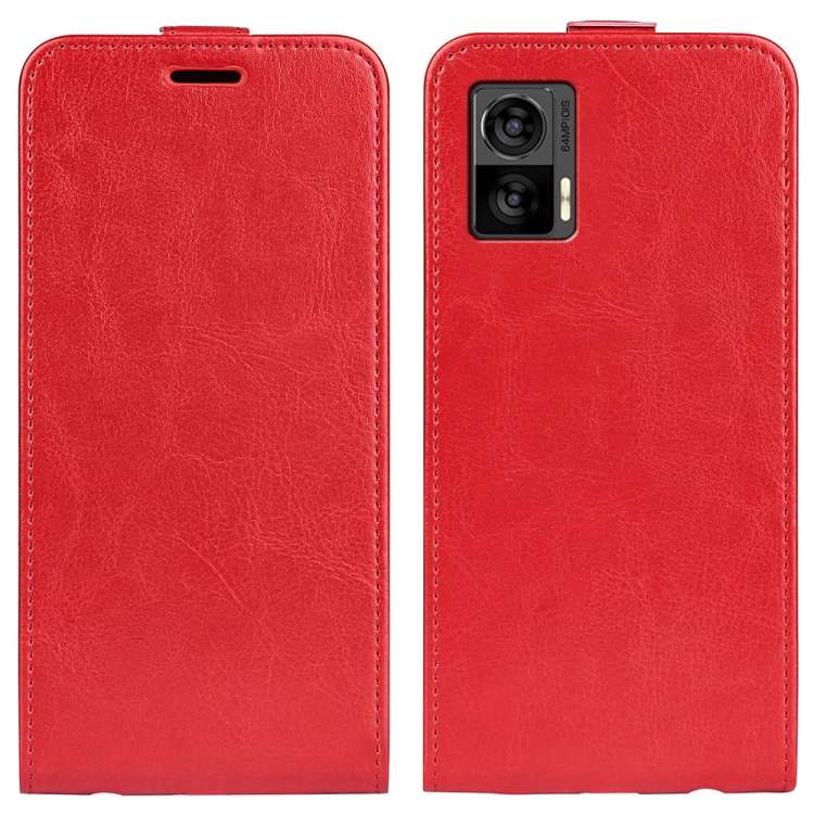 Per Motorola Moto E22 / E22i R64 Custodia per telefono in pelle con vibrazione verticale, For Motorola Moto E22 / E22i