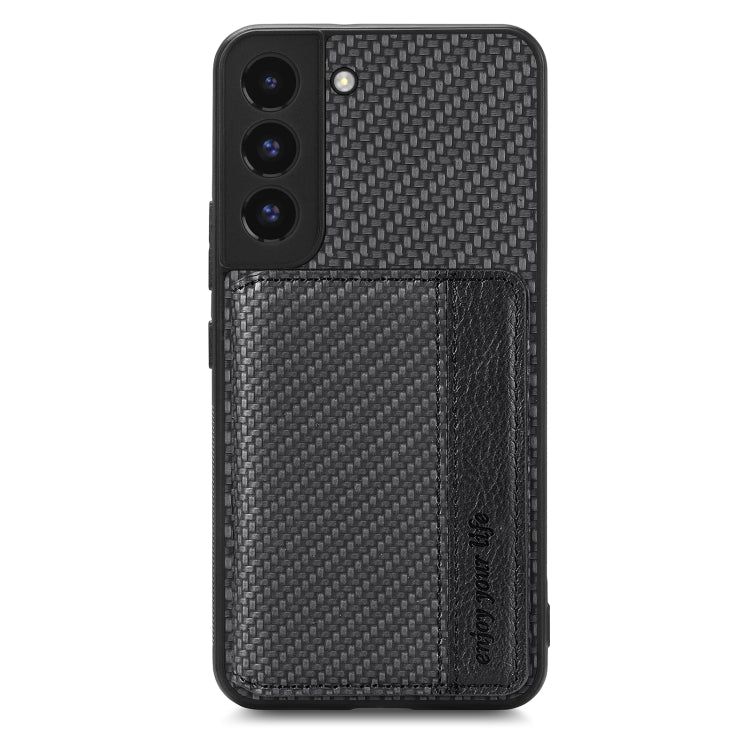 Custodia portafoglio in fibra di carbonio per Samsung Galaxy S22
