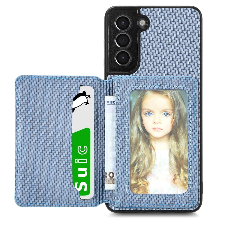 Custodia portafoglio in fibra di carbonio per Samsung Galaxy S22