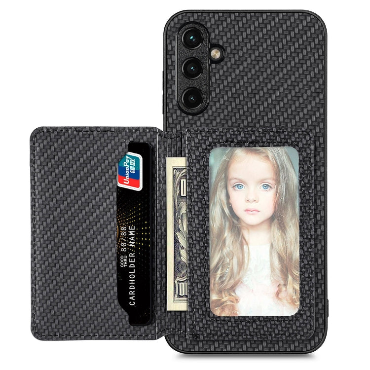 Custodia portafoglio in fibra di carbonio per Samsung Galaxy A54