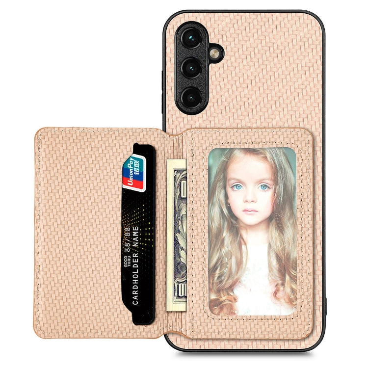 Custodia portafoglio in fibra di carbonio per Samsung Galaxy A54